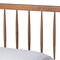 Baxton Studio Sora Mid-Century Modern Ash Walnut Finished Wood Twin Size Platform Bed 180-11108-11158-Zoro - alternate 5